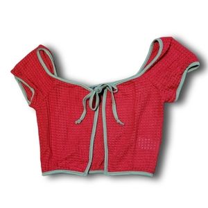 Watermelon Sugar Crochet Top NWT M